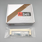 20 Pack 5 Inch (Center to Center 5in) Champagne Cabinet Pulls Square Kitchen Cabinet Drawer Handles Modern Stainless Steel Kitchen Cupboard Handles Hardware