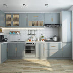 10 Pack 5 Inch(128mm) Hole Center Modern Brushed Champagne Bronze Cabinet Pull Handle Timeless Vanity Drawer Pull Handle Classic Cabinet Hardware for Kitchen Bathroom, Champagne(5x10)