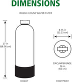 AO Smith Whole House Water Filter System - Whole Home Filtration for Well & City Water - Filters 96.9% of Chlorine Taste & Odor - 6 yr, 600,000 Gl, AO-WH-Filter