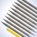 Pre-Ground TIG Tungsten Sharpened Electrodes Gold 1.5% Lanthanated 10-Pack (3/32” x 2.25”)