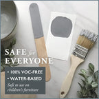 AMY HOWARD AT HOME Chalk-Based One Step Paint for Furniture, Cabinetry, Decor, Finish, and More | No Stripping, Sanding, or Priming | Light Base | 16 Ounce | Atelier