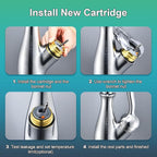 RP50587 Cartridge Compatible with Delta Single Handle Kitchen and Lavatory Faucets, Works with DIAMOND Seal Technology Models Featuring a 36 mm Motion Cartridge, RP51503 Bonnet Nut