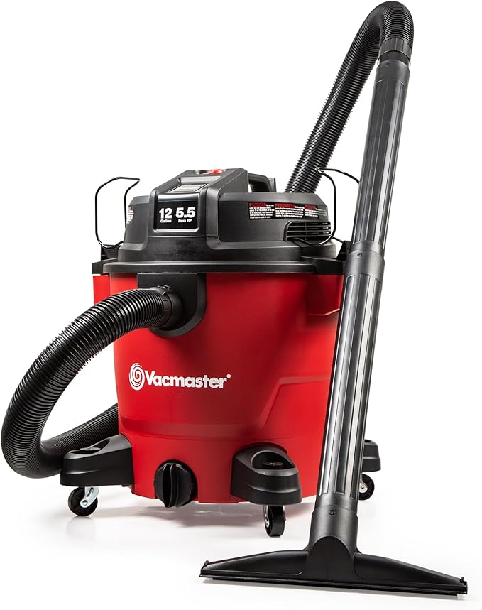 Vacmaster 12-Gallon 5.5 Peak HP Heavy-Duty Wet/Dry Vacuum - VJH1211PF 1101