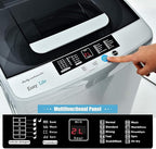 FUTADA Full Automatic Washing Machine, 2 in 1 Portable Laundry Washer, 8.8 Lbs Washer & Dryer Combo w/Built-in Barrel Light, LED Display, Energy Saving Top Load Washer for Camping, Apartment, Dorm