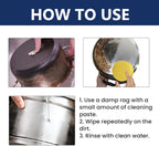 Magical Nano-Technology Stainless Steel Cleaning Paste-Surface Safe, Stainless Steel Clean Wax, Metal Polish Cream, 3 in 1 Stainless Steel Wax Cleaner, for Grease, Oven, Sink (2)