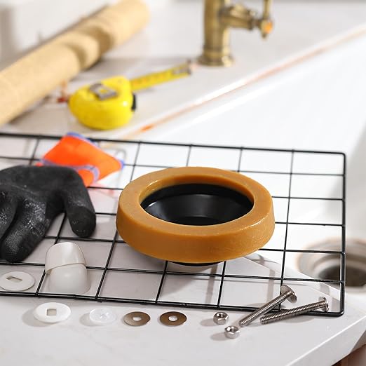 Marsui 4 Pack Toilet Wax Ring Thick Toilet Bowl Wax Ring Gasket for Toilet Bowl Toilet Wax Ring Seal for 3-inch/4-inch Waste Line-Gas, Odor and Watertight Seal