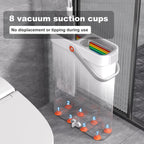 JOYBOS Mop and Bucket with Wringer Set, Hands Free Flat Floor Mop and Bucket, with 2 Washable Microfiber Pads, Wet and Dry Use, Floor Cleaning System