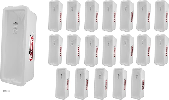 PRO&Family Fire Extinguisher Cabinet (20, White with Pull-Panel, 10 lb)