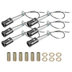 PATIKIL Candelabra Base Lamp Holder Light Socket, 6pcs UL Listed Keyless E12 Bulb Socket with 9.8" Wire Leads for E12 Incandescent LED Light Bulbs, 3.1" Tall