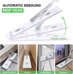 Plastic Mop and Bucket Set: Mop with Wringer for Vinyl Plank Floors Wall Mop Cleaner with Long Handle for Bathroom Walls for Women