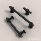 Alzassbg 10 Pack Oil Rubbed Bronze Cabinet Pulls, 5 Inch(128mm) Hole Centers Cabinet Handles Kitchen Hardware Straight Bar for Cabinets and Drawer AL3505ORB