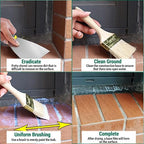 2.5Kg/101Fl.oz Transparent Waterproof Coating Invisible Waterproof Agent Set with Indoor&Outdoor Insulating Sealant with Wooden Brush Putty Knife Cut Resistant Work Gloves Paint Roller(3L/0.79Gal)