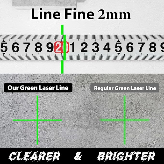 Takamine 16 Lines Green Laser Level Pro, 4x360° 4D Green Cross Line Professional for Construction, Two 360° Vertical and Two 360° Horizontal Laser Level Pulse Mode and Remote Controller