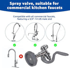 for T&S Brass B-0107 Pre-Rinse Spray Valve for Commercial Kitchens | 1.15 GPM flow rate | Compatible with T&S Brass Parts and Faucets