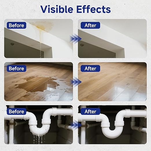 Transparent Waterproof Adhesive, 17.5oz Leak Invisible Waterproof Sealant for Roofs, Walls, Bathroom, Shower, Window Sills, Indoor & Outdoor Water Proof Paint