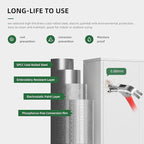 Greenvelly Metal Garage Storage Cabinet with 2 Doors & Adjustable Shelves, 72" Lockable Steel Tool Cabinet - White - (36" W x 18" D)