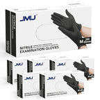 JMU Black Nitrile Gloves Medium Bulk, Case of 1200, 3.5Mil, Latex Free Powder Free
