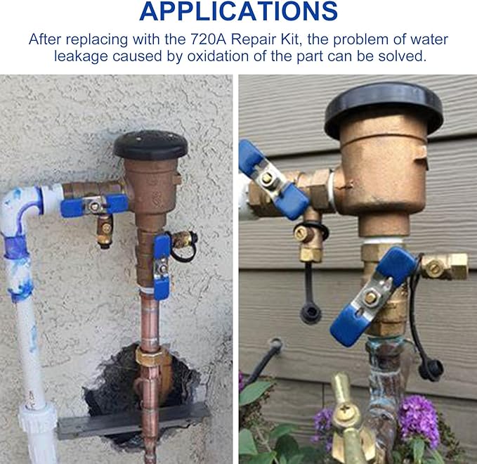 Pressure Vacuum Breaker Repair Kit and Bonnet Repair Kit, RK1-720A for Zurn Wilkins 1/2”, 3/4”, and 1”Pressure Vacuum Breaker