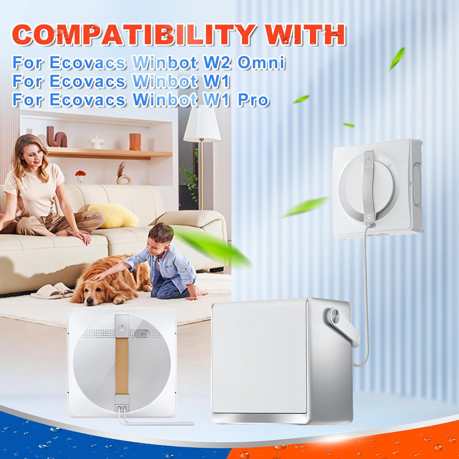 12 Pack Cleaning Rag Compatible with Ecovacs Winbot W2 Omni, W1, W1 Pro Window Vacuum Cleaner Robot, Washable and Reusable W2 Omni Mop Cloth W1 Mop Pad Accessories, Gray