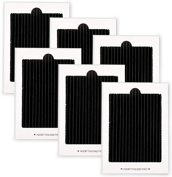 Refrigerator Air Filter Replacement 6 Pack - Carbon Activated Filter Compatible with Frigidaire & Electrolux Pure Air Ultra Reduce Odors for EAFCBF, PAULTRA, RAF1150 242061001,242047801, 242047804