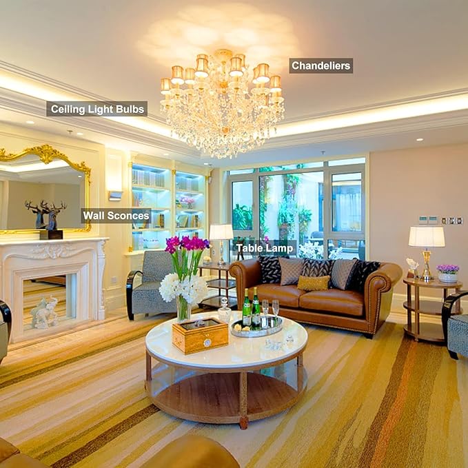 G9 Halogen Bulb 25W 10-Pack - Long Lasting, Dimmable 2800K Warm White Light Bulbs, 120V, 2-Pin Base for Chandelier, Range Hood Light