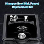 ZILAMPU Salon Shampoo Bowl Sink Faucet Vacuum Breaker Replacement Kit Hair Salon Waterproof Faucet with Shampoo Bowl Hose and Sprayer Replacement Parts for Shampoo Bed Basin for Backwash Barber Chair
