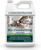 Restaurant Bio-Deodorizing Floor Cleaner - Heavy Duty Commercial Concentrated Enzyme Degreaser and Odor Eliminator for Mopping Tile, Laminate, Hardwood & More
