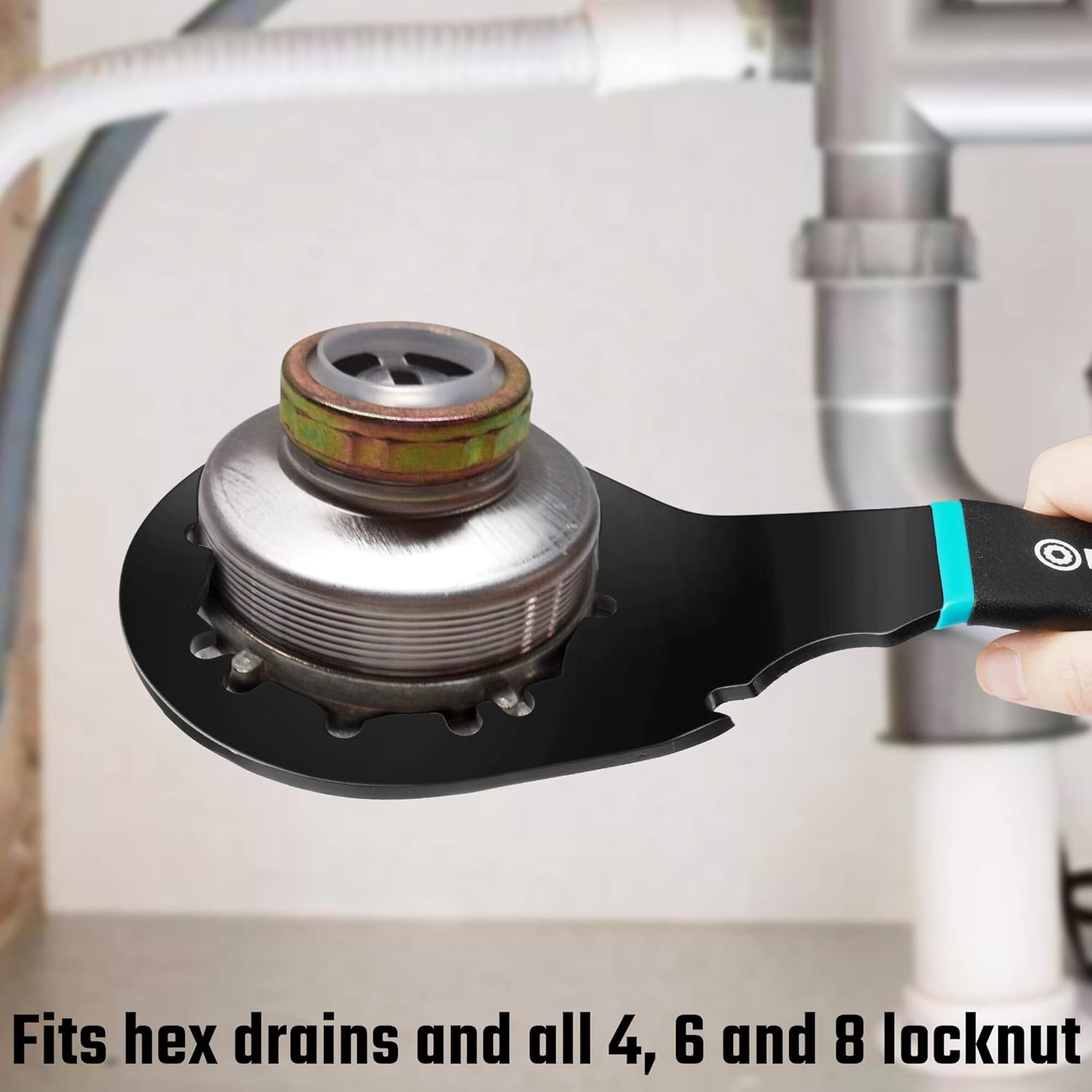 DURATECH Sink Drain Wrench, Universal Sink Wrench, Great for loosen and tighten strainer locknut