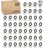 48 Pack 4 Inch Led Recessed Lights with Night Light, Canless Ultra Thin Wafer Soffit Recessed Lighting Downlight, Dimmable & 5 Color Temperature Selectable, 9W, ETL, Black