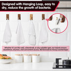 FIXSMITH White Microfiber Cleaning Cloth -Pack of 12, Highly Absorbent Cleaning Rags, 16"X12" All Purpose Cleaning Towels for Housekeeping, Kitchen, Car, Lint Free and Reusable Microfiber Towels