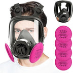 Reusable Half Face and Full Face Gas Mask with Activated Carbon Filter Against Organic Vapor/Dust/Chemical