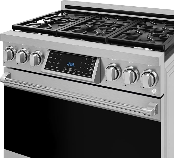 Gordon Ramsay by THOR Kitchen 36 Inch Professional Gas Range with Tilt Panel Touch Control in Stainless Steel