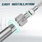 2 pieces Npt3/4 Female to Npt3/8Male Reducer,3/4-3/8Water pipe Adapter, Fabricate of 304 Stainless Steel