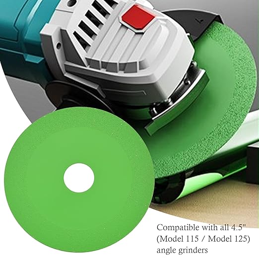 5Pcs 4.5 inch Glass Cutting Disc for Angle Grinder 7/8" (Model 115/125),1mm Ultra-Thin Diamond Cutting Saw Blade for Ceramic,Tile,Glass,Jade,Wine Bottles,Crystal