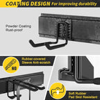 48 Inches Garage Storage, Garage Organization, Wall Mount Garden Tool Organizer, 440lbs Adjustable Heavy Duty Metal Hanging Hooks, Yard Rack Hanger System Shovel Rake Broom Ladder Holder, Men Gift