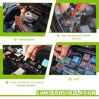 5A DC 12V-32V Manual Reset Circuit Breaker ATM Low Profile T1 Mini Blade Fuses Breakers for Car Trucks Marine Boat RV Solar and More,2 Pack