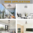 Porcelain Threaded Socket with Metal Shade Ring,JNXQWE Ceramic Medium Base Screw Socket with Hickey IPS 1/8-27,Glazed (3-Pack,Threaded)