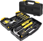 WGGE 39-Piece Home Tool Set/Hand Tool Set – Durable Household Hand Tool Kit with Hammer, Screwdrivers, Pliers, Wrench, Hex Keys & More – Compact Storage Case for Home Repairs, DIY & Maintenance