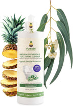 Fuwa3e Pineapple Enzyme Natural Toilet Bowl Cleaner Halcyon Eucalyptus - 16.9oz 1 Pack - 99% Plant Based Non Bleach Bathroom Cleaner - Freshens and Deodorizes with Fermented Pineapple Peels