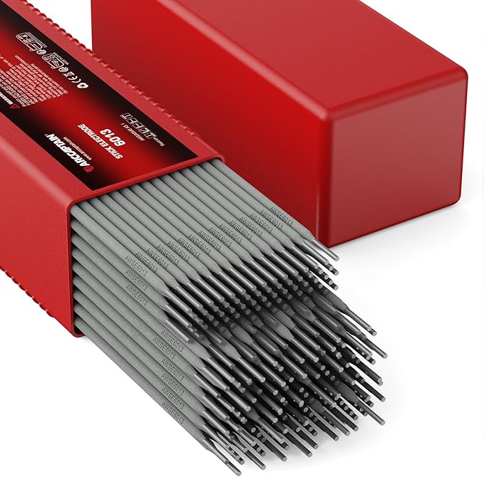 ARCCAPTAIN E6013 Welding Rod 3/32" 10LB Carbon Steel Welding Sticks Electrodes, Welding Rods ARC Welding Equipment