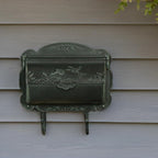 Special Lite Hummingbird Horizontal Wall Mount Mailbox - Verde Green Aluminum Mailbox for Wall Mount - SHB-1004-VG
