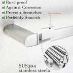 RANDOM 18 inch Towel Bar Mirror Chrome Hand Towel Holder Bathroom Hardware Accessories Towel Rack for Bathroom Kitchen SUS304 Stainless Steel Towel Rod Modern Hotel Style Wall-Mounted.96026-2-18C