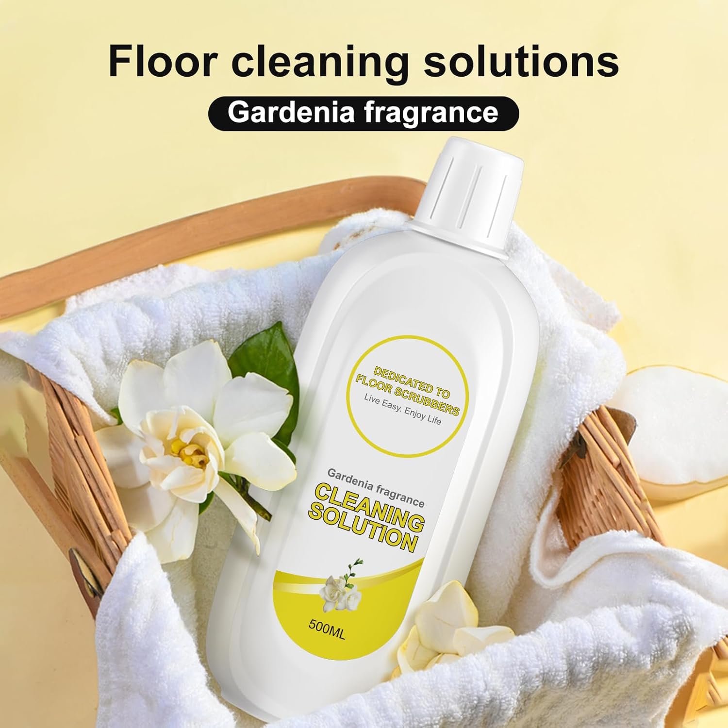 Floor Cleaning Solution Compatible With Tineco, Deep Cleans for Multiple Hard Floors, Suitable With All Robot Vacuums with Mopping and Cordless Wet/Dry Vacuum Mop (Gardenia 2 Bottle)