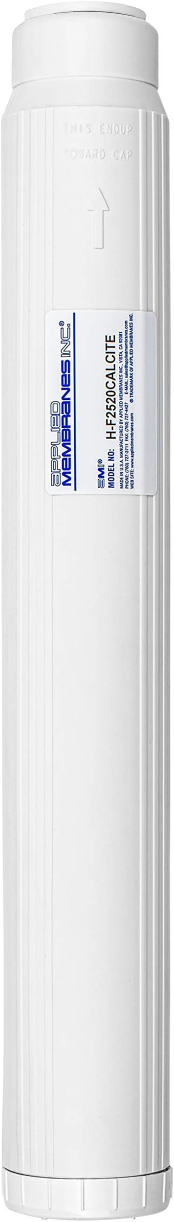 APPLIED MEMBRANES INC pH Neutralization Water Filter Cartridge | Calcite Filter to Raise Alkalinity of Low pH Water | 20" Standard Size Fits 20” Standard Filter Housing | H-F2520CALCITE (20" Standard)