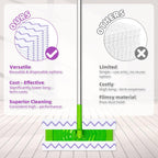 24 Pack Microfiber Mop Pads Compatible with Swiffer Sweeper Mop, Reusable & Disposable Replacement Pads for Wet & Dry Use, Sweeper Refills for Multi-Surface Floor Cleaning