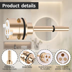 RP51918 3 Setting Diverter Cartridge-3-Setting Diverter Compatible With RP51918 Replacement Part Set,3 Way Shower Diverter Valve,2 Individual Positions, 1 Shared Position, Brass Construction.