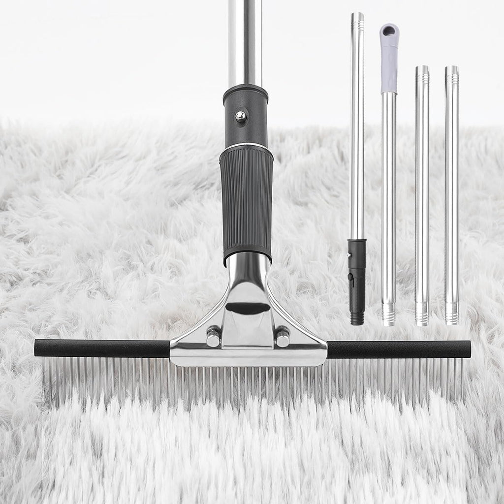 Big Carpet Rake with Long Handle, Making Carpets Fluffy Again, Clean Hair, Let Carpet Restore Softness