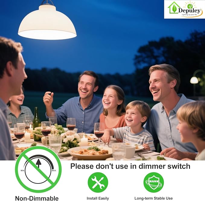 Depuley LED Light Bulbs E12: 12-Pack Candelabra Light Bulb 4W Candle Bulb Equivalent 40W - Edison Vintage Bulbs Daylight 5000K C35 Clear Bulb 500 LM 80+CRI Non-Dimmable