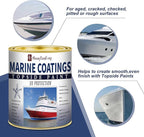 ShangTianFeng 207014 Marine Wood and Fiberglass Primer,32 Fl Oz White+10 Fl Oz diluent, Suitable for use on fiberglass, wood or metal surfaces above the waterline 1 Quarts