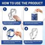 JAOJAO Jewelry Protective Coating, Jewelry Sealant with Brush and Cloth Transparent Texture Prevents Fading and Scratching for Gold Silver Platinum Gold Plating 100ml